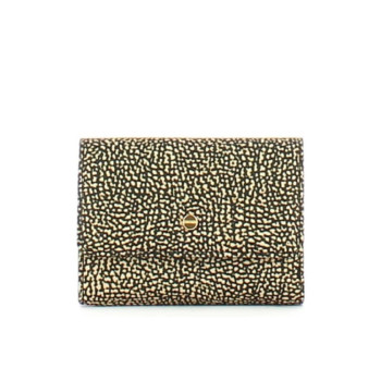 Portafoglio Donna Medio Borbonese Op NaturaleNero  Valigeria.it