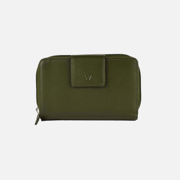 Portafoglio donna cerniera con patta medio Roncato Valigeria Pascal Hunter Green