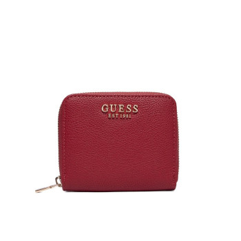 Portafoglio donna cerniera semplice piccolo Guess Gregoria Red