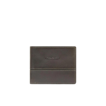 Portafoglio uomo orizzontale semplice Piquadro Verde