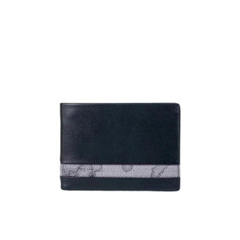 Portafoglio Uomo Semplice Alviero Martini NeroGrigio  Valigeria.it