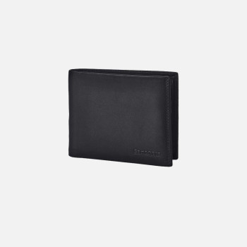 Portafoglio uomo orizzontale semplice Samsonite Attack Black