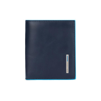 Portafoglio uomo verticale Blue Square Piquadro PU5964B2R-Mogano Valigeria-it