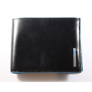 Portafoglio Uomo Piquadro | con portamonete | Linea Blue Square | PU1240B2-nero