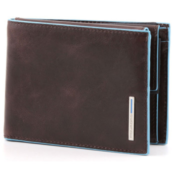 Portafoglio Uomo con portamonete | Piquadro Blue Square | PU1392B2-Mogano