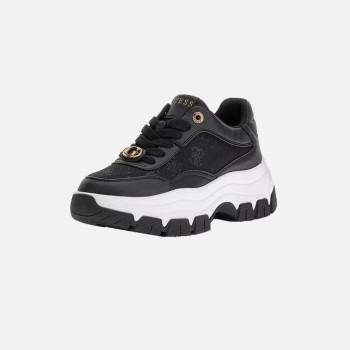 Scarpa donna sneakers bassa 4G logo peony Guess Berrett Black