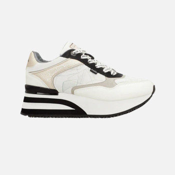 Scarpa donna sneakers con zeppa Anekke Bianco