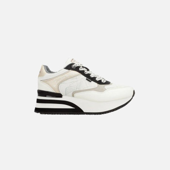 Scarpa donna sneakers con zeppa Anekke Bianco