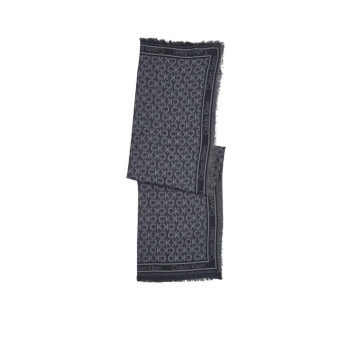 Sciarpa Uomo Jacquard con Logo Calvin Klein Black  Valigeria.it
