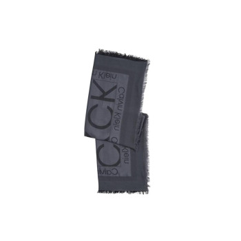Sciarpa Uomo Jacquard Monogram Calvin Klein Black  Valigeria.it