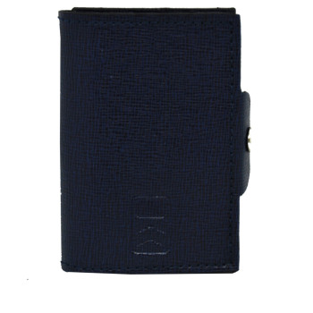 Porta Carte di Credito a Libro | Slide Rfid | SLIDESAFF-Blue Navy
