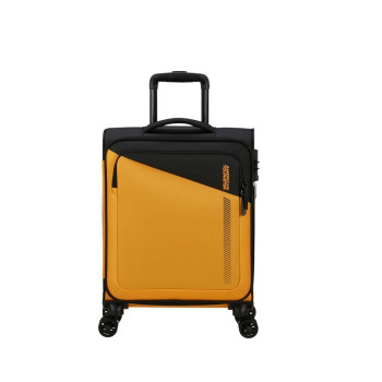 Trolley morbido cabina Daring Dash American Tourister MF7001-Black Yellow Valigeria-it