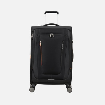 Trolley morbido 68cm 4 ruote medio espandibile American Tourister Wanderlite Shadow Black