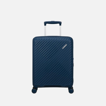 Trolley rigido 55cm 4 ruote cabina American Tourister Diablast Darkwave Blue