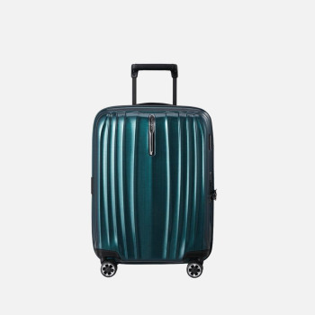 Trolley rigido 55cm 4 ruote cabina espandibile Samsonite Nexis Deep Petrol