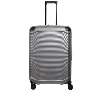 Trolley rigido 76cm 4 ruote grande Travelite Millennium Silver
