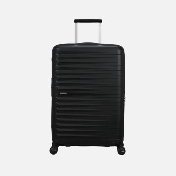 Trolley rigido 68cm 4 ruote medio espandibile American Tourister FastForward Flash Black