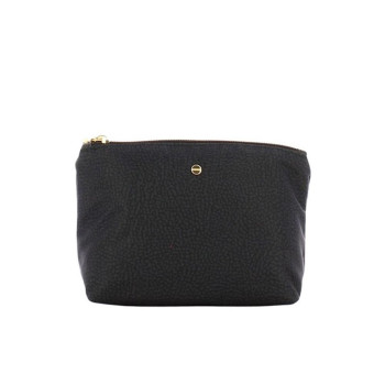 Trousse Rettangolo Media Borbonese Dark Black  Valigeria.it