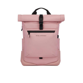 Zaino business porta computer 15.6 roll-top Piquadro Rosa