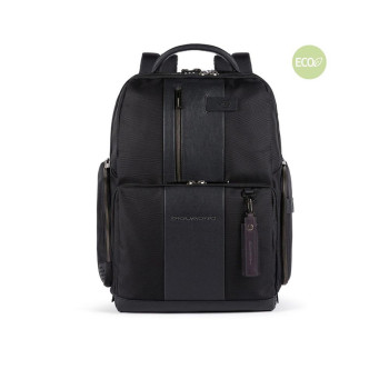 Zaino Porta Computer Brief Piquadro Nero  Valigeria.it