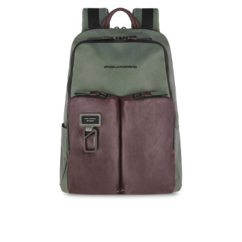 Zaino Porta Computer Piquadro VerdeTesta Moro  Valigeria.it