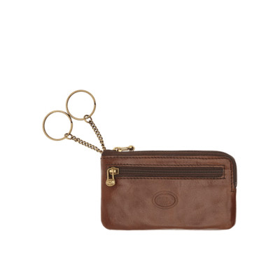 Porta Chiavi Busta con Zip Anteriore | The Bridge Story Uomo | 01152501-Marrone/Oro