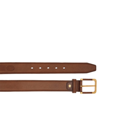 Cintura Uomo Spazzolata Taglia 125 Fibia ricoperta in Pelle | The Bridge Story Uomo | 03627901-Marrone/Oro