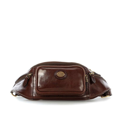 Marsupio The Bridge | in pelle | Linea Story Viaggio | 078001-marrone (valigeria)