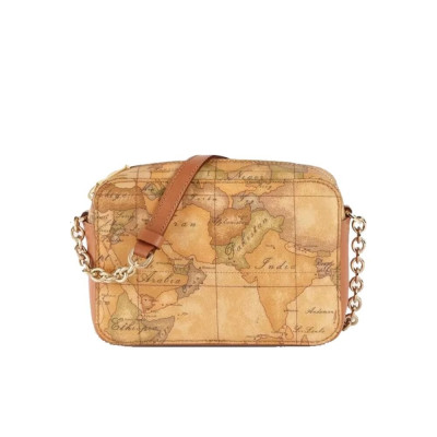 Borsa Donna Tracolla con Zip Superiore Prima Classe Alviero Martini Naturale