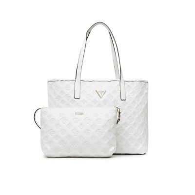 Borsa Donna Shopping Grande Vikky Guess White | Valigeria.it