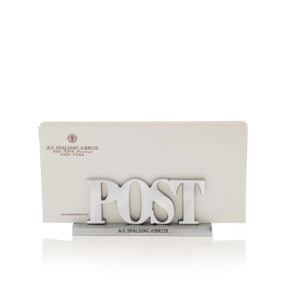 Accessorio scrivania post porta lettere in alluminio | Spalding & Bros. | 862781-Alluminio