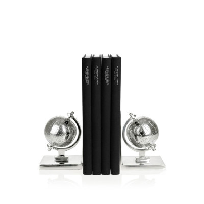 Accessorio scrivania reggi libro globo | Spalding & Bros. | 862791-Alluminio