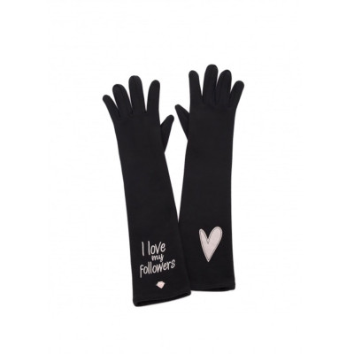 Guanti Donna in Tessuto Followers | Le Pandorine |  AI17DCF0214703-Black