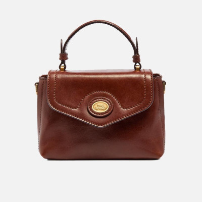 Borsa donna a mano piccola con tracolla The Bridge Story Donna Marrone/Oro