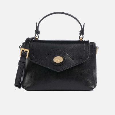Borsa donna a mano piccola con tracolla The Bridge Story Donna Nero/Oro