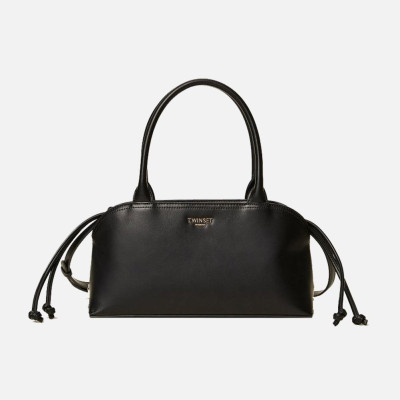 Borsa donna bauletto con tracolla e con pochette stampata Twinset Nero