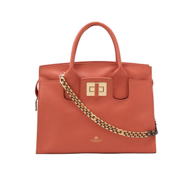 Borsa donna due manici Bella Cuoieria Fiorentina B000005796230-Papaya Valigeria-it