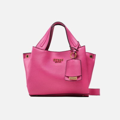 Borsa donna due manici con tracolla Guess Fuchsia