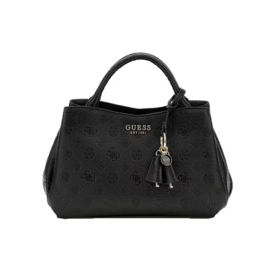 Borsa donna due manici con tracolla Guess Phoebe Black