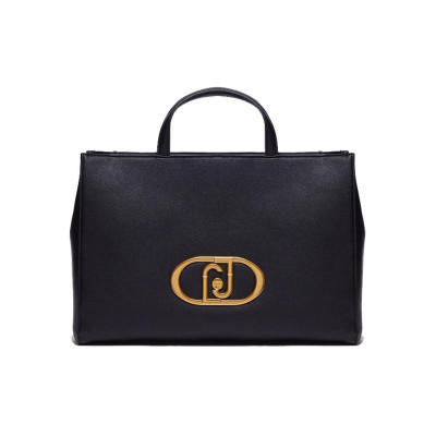 Borsa Donna Due Manici Ecs L Tote Liu Jo Nero  Valigeria.it
