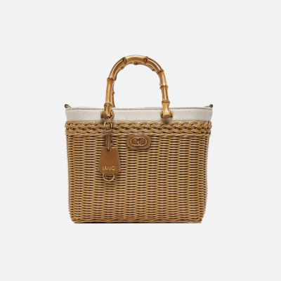 Borsa donna due manici in rafia Liu Jo Estate Naturale