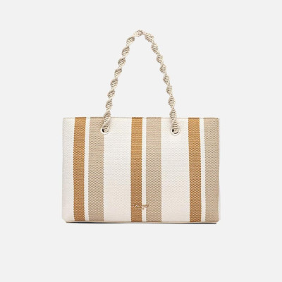 Borsa donna due manici media Twinset Mu. Madreperla/Cork
