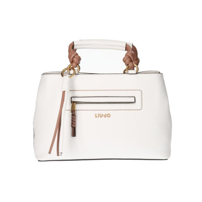 Borsa Donna Due Manici Piccola Sanura Liu Jo Off White  Valigeria.it