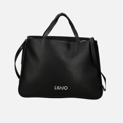 Borsa donna due manici quadrata con tracolla Liu Jo Arezu Nero
