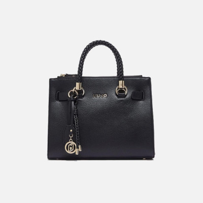 Borsa donna due manici quadrata Liu Jo Manh Nero