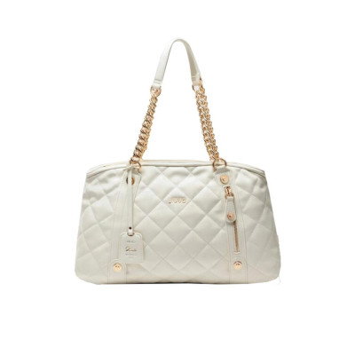 Borsa donna due manici trapuntata Kate Liu Jo AA5132E0015X0459-Cream Valigeria-it 