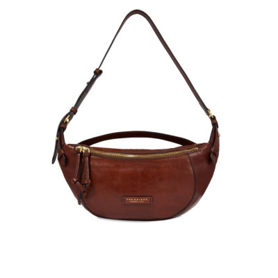 Borsa donna marsupio Bum Bag chiusura zip The Bridge Icons Marrone/Oro