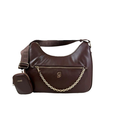 Borsa donna sacca grande con tasca zip davanti Liu Jo Achala Moro Light