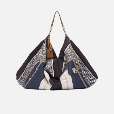 Borsa donna sacca media foulard Liu Jo St. Metall. Nero