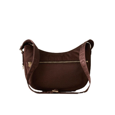 Borsa donna sacca piccola con tasca anteriore Borbonese Noisette